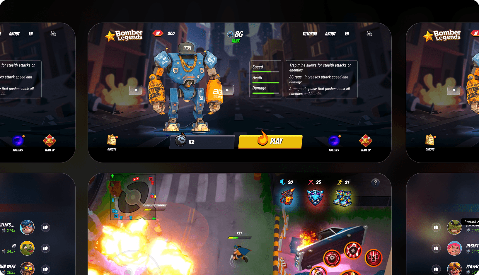 Bomber Legends case study preview