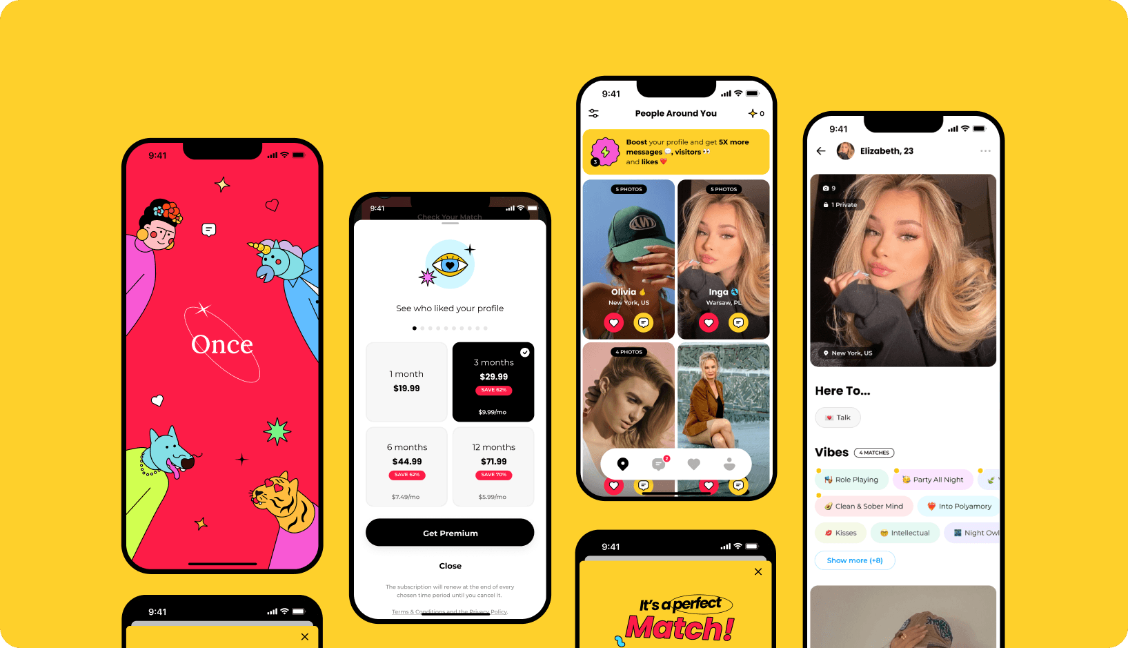 Once Dating App case study preview