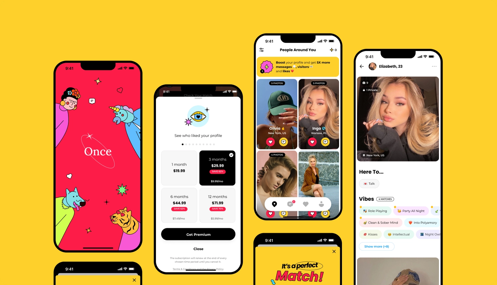 Once Dating App case study preview